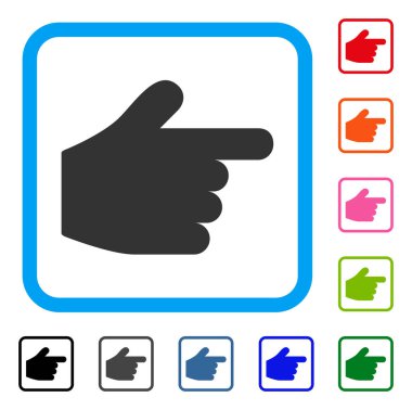 İşaretçi parmak simgesi çerçeveli