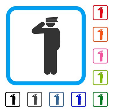 Polis memuru simgesi çerçeveli