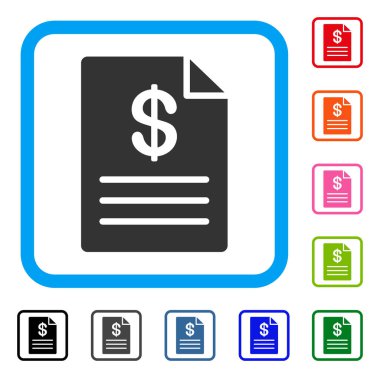 Fiyat listesi simgesini çerçeveli