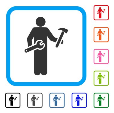 Asker simgesi çerçeveli