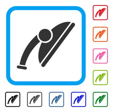 Duş başlığı simgesi çerçeveli