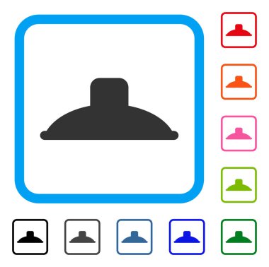 Duş başlığı simgesi çerçeveli