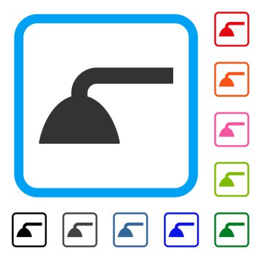 Duş başlığı simgesi çerçeveli