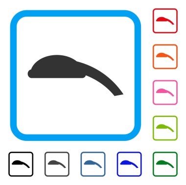 Duş başlığı simgesi çerçeveli