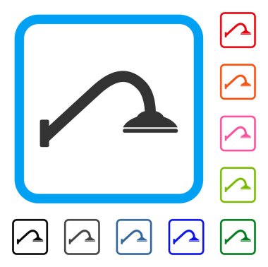 Simge duş boru çerçeveli