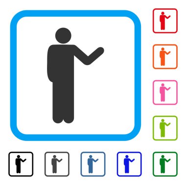 Konuşmandan simgesi çerçeveli