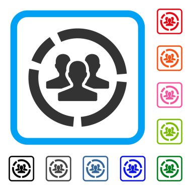 Kullanıcıların diyagram simgesi çerçeveli