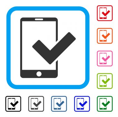 Geçerli Smartphone simgesi çerçeveli