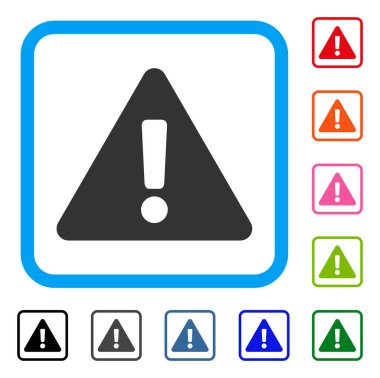 Uyarı simgesi çerçeveli