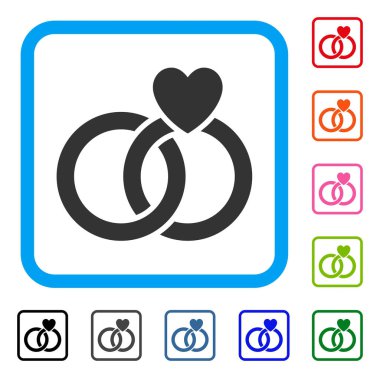 Simgesi alyans çerçeveli