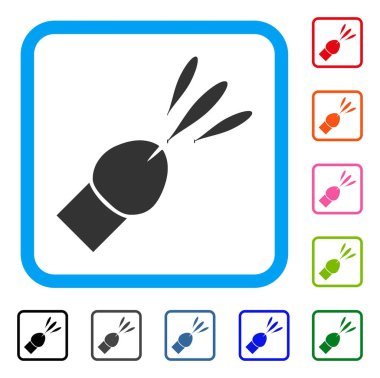 Boşalma simgesi çerçeveli