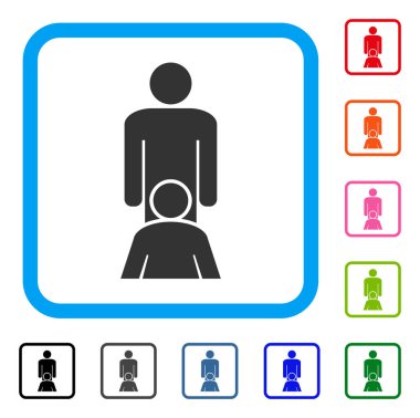 Oral seks kişi simgesi çerçeveli