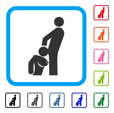 Oral seks kişi simgesi çerçeveli