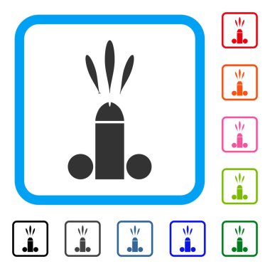 Sperm boşalma simgesi çerçeveli