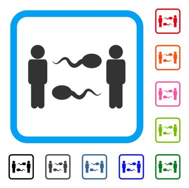 Sperm Exchange erkekler simgesi çerçeveli