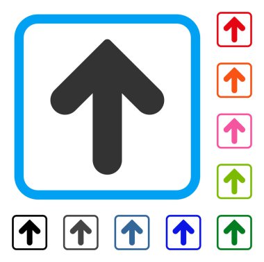 Çerçeveli simgesi yukarı ok