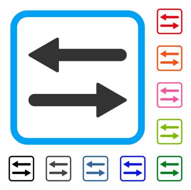 Okları yatay çerçeveli simgesi değişimi