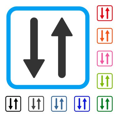 Oklar dikey çerçeveli simgesi değişimi