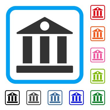 Banka Binası simgesi çerçeveli