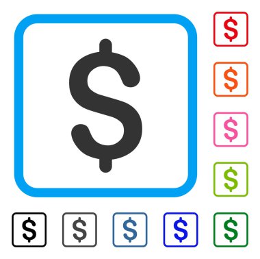 Dolar simgesi çerçeveli