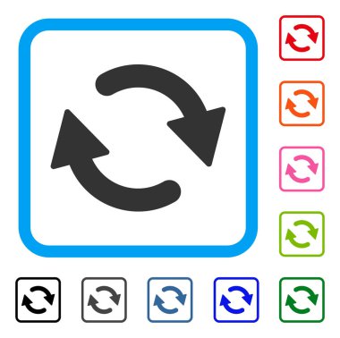 Yenileme simgesi çerçeveli