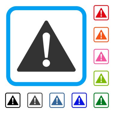 Uyarı simgesi çerçeveli