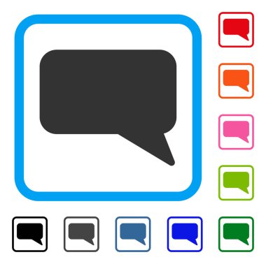 İleti bulut simgesi çerçeveli