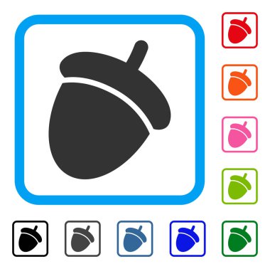 Meşe palamudu simgesi çerçeveli