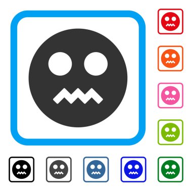 Kızgın Surat simgesi çerçeveli