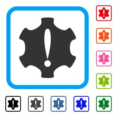 Simge tehlike çerçeveli