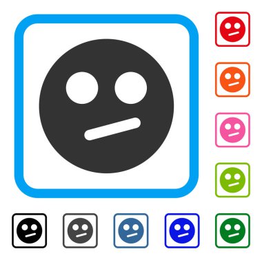 Kayıtsız Smiley simgesi çerçeveli