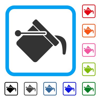 Boya kovası simgesini çerçeveli