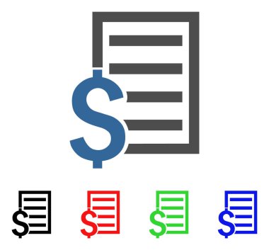 İş sözleşmesi sayfa vektör simgesi