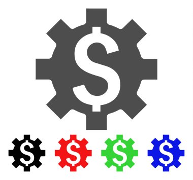 Dolar seçenekleri vektör simgesi