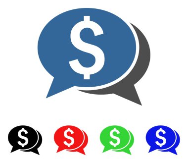 Mali sohbet vektör simgesi