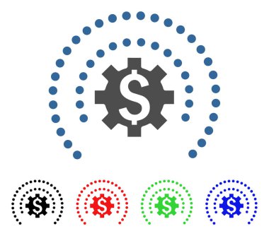 Finans sektöründe koruma küre vektör simgesi