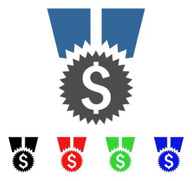 Mali madalya vektör simgesi