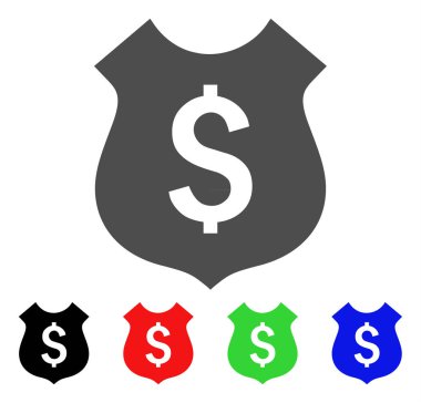 Mali kalkan vektör simgesi