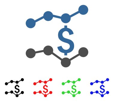 Finansal eğilimleri vektör simgesi
