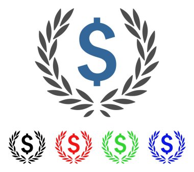 Laurel banka amblemi vektör simgesi