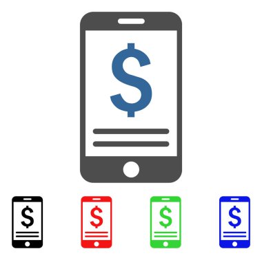 mobil bankacılık vektör simgesi