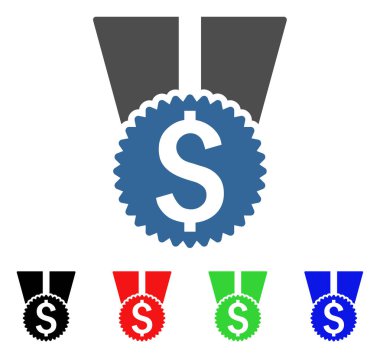 Para ödülü vektör simgesi