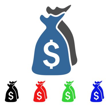 Para çantaları vektör simgesi