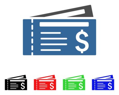 Bilet vektör simgesi