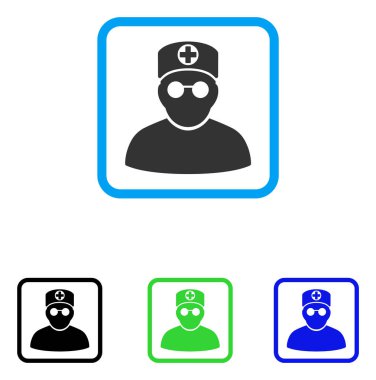 Doktor simgesi çerçeveli