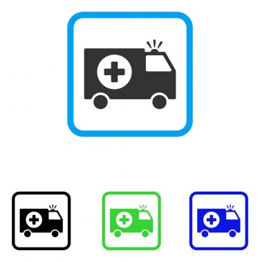 Acil durum Van simgesi çerçeveli