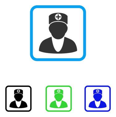 Doktor simgesi çerçeveli