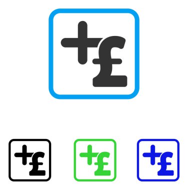 Tıp Lirası fiyat simgesi çerçeveli