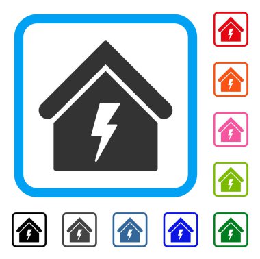 Simge elektrik bina çerçeveli