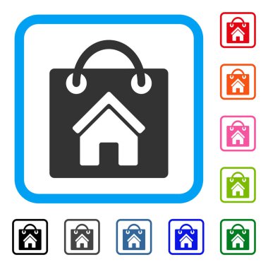 Satın ev simgesini çerçeveli